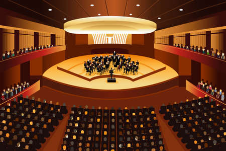 A vector illustration of classical music concertのイラスト素材