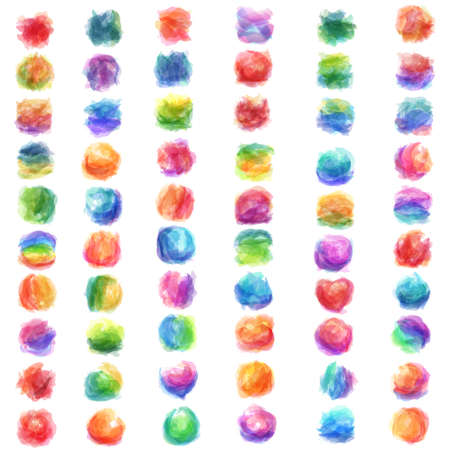 A vector illustration of Abstract Colorful Watercolor Backgroundのイラスト素材