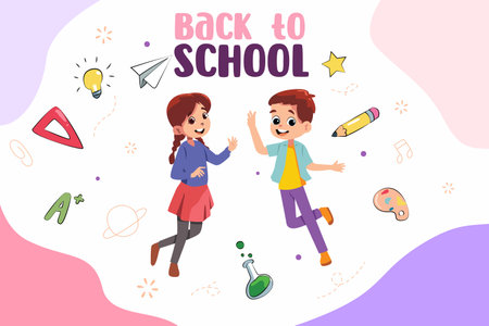 A vector illustration of Back to School Conceptのイラスト素材