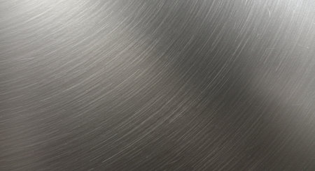 Metal background or texture of brushed steel plate with reflections Iron plate and shinyの素材