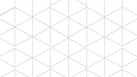 Seamless geometric pattern. White background. 3D rendering.の素材