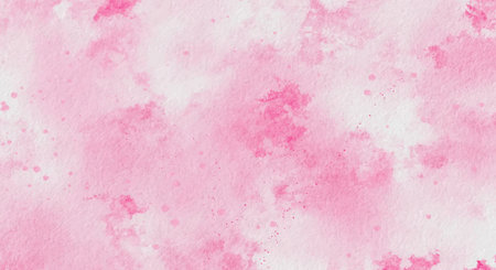 Abstract pink watercolor background. Hand drawn watercolor background. Texture paper.の素材