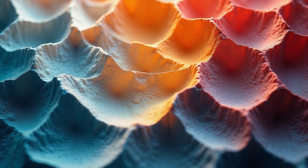 3d rendering of abstract fractal shape. Creative background design.の素材