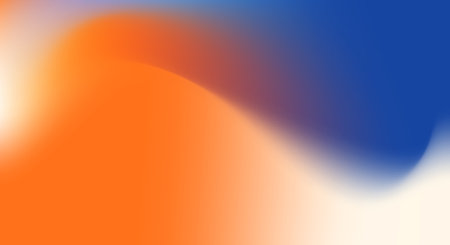 Abstract background with blue and orange gradient. Vector illustration for your design.の素材