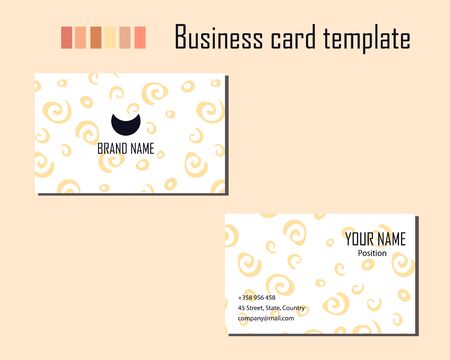 Template of modern business card.のイラスト素材