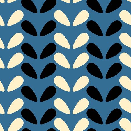 Abstract seamless pattern with graphic elements, modern abstract shapes.のイラスト素材