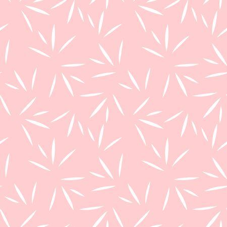 Abstract seamless pattern with narrow leaves. Floral printのイラスト素材