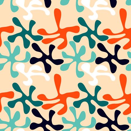 Seamless pattern with abstract blots.のイラスト素材