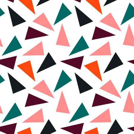 Abstract seamless pattern with graphic elements - triangles.のイラスト素材