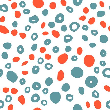 Trendy seamless pattern with graphic abstract geometric shapes.のイラスト素材