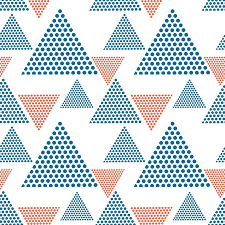 Trendy seamless pattern with graphic abstract shapes.のイラスト素材