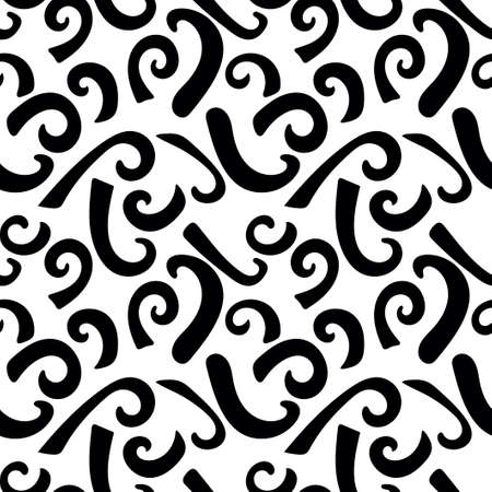 Trendy seamless pattern with graphic abstract shapes.のイラスト素材