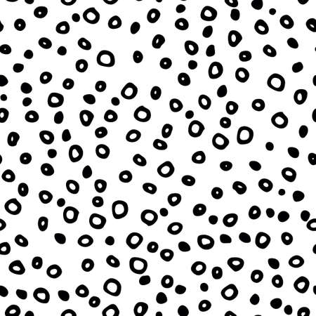 Abstract seamless pattern with spots and dots. Avant-garde collage style. Geometric wallpaper for business brochure, cover design.の写真素材