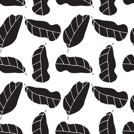 Seamless pattern with leaves. Vector illustration.の写真素材