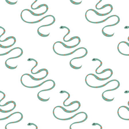 Seamless pattern.Vector illustration. Drawing of snakes