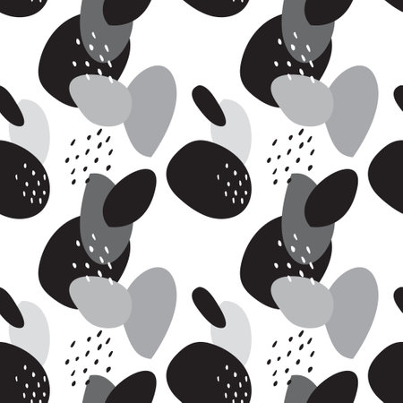 Seamless pattern with dots. Vector illustrationのイラスト素材