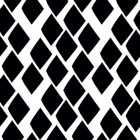 Trendy seamless pattern with graphic abstract geometric shapes. Avant-garde puzzle style. Geometric wallpaper for cover design.のイラスト素材