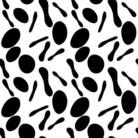 Trendy seamless pattern with graphic abstract geometric shapes. Avant-garde puzzle style. Geometric wallpaper for cover design.のイラスト素材