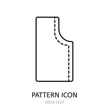 Vector illustration with pattern icon. Linear drawing.のイラスト素材