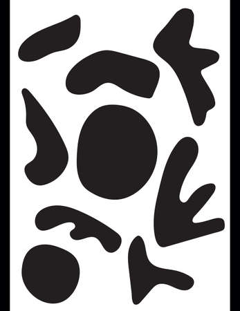 Pattern with abstract bubble shapes. contemporary wallpaper.のイラスト素材