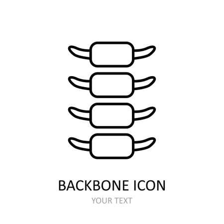 Vector illustration with backbone.のイラスト素材