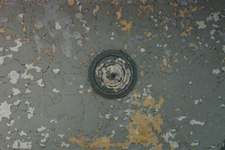 Old Scuffed Ceiling With Cracked Paint