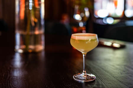 Citrus Cocktail on the Table of Restaurantの写真素材