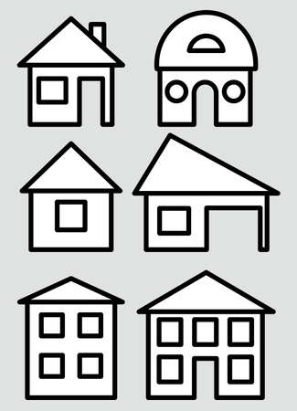 House designs icon.のイラスト素材