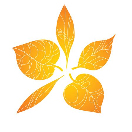 Autumn leaves icon.のイラスト素材
