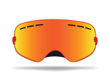 Sunglasses. Cartoon glasses for protection from the sun. Stylish decoration for the face. Isolated vector illustration on white background.のイラスト素材