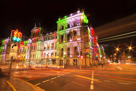BRISBANE, AUSTRALIA - MAY 24 2014   Brisbane Treasury Casino houses a hotel, five restaurants, seven bars and a nightclubのeditorial素材