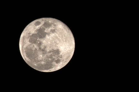 View of the moon from Brisbane, QLD, Australia - September 2014.の写真素材