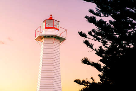 Cleveland lighthouse in the late afternoon. Brisbane, Queensland, Australia.の写真素材