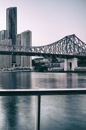 Iconic Story Bridge in the afternoon. Brisbane, Queensland, Australiaの写真素材