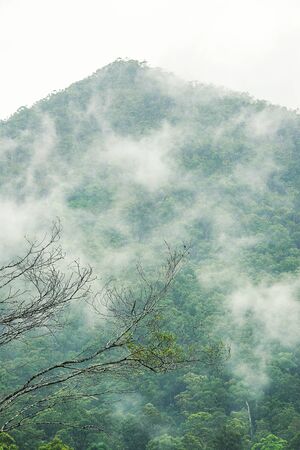 Outback mountain Queensland during the day with overcast weather