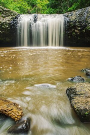 Lip falls in Beechmont, Queensland, Australia. Located in the Denham Reserve.の写真素材