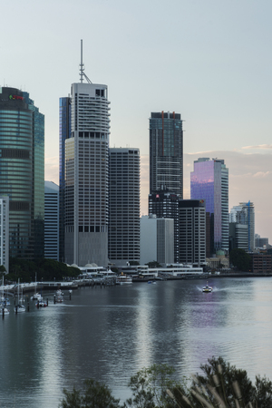 Brisbane, Australia - 23rd April, 2016: View of Brisbane City from Kangaroo Point during the day on the 23rd of April 2016.â¨のeditorial素材