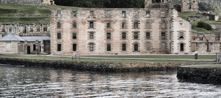 Port Arthur the old convict colony and historic jail located in Tasmania, Australiaの写真素材