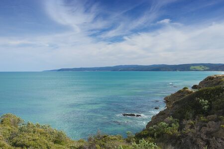 Beautiful seascape of Split Point beach during the day