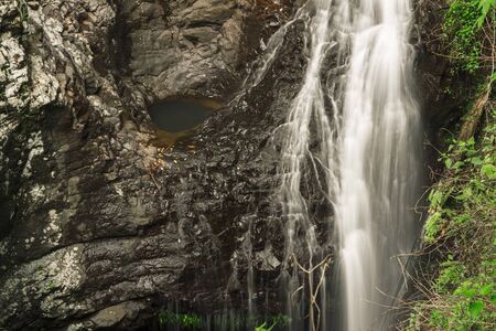 Natural Bridge Waterfall at Springbrook in Queensland.