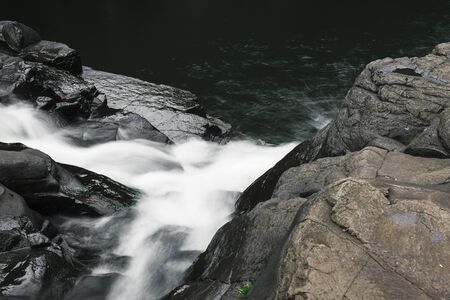 Beautiful and tranquil Gardners Falls in Maleny, Sunshine Coastの写真素材