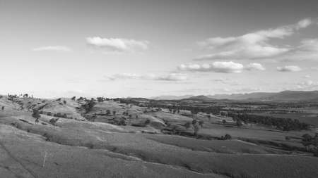 View of Mount Walker in the afternoon in Queensland, Australiaの写真素材