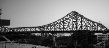 Iconic Story Bridge in the afternoon. Brisbane, Queensland, Australiaの写真素材
