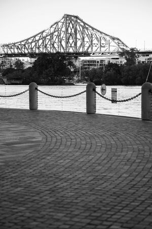 Iconic Story Bridge in the afternoon. Brisbane, Queensland, Australiaの写真素材