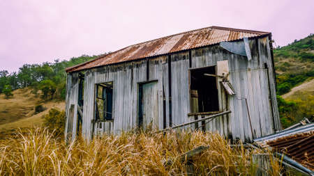 Old abandoned outback farming shed in Queensland