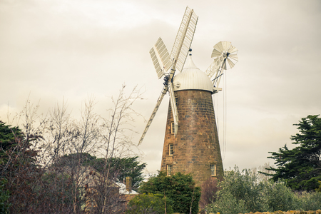Historic and amazing Callington Mill in Oatlands, Tasmania, Australia.のeditorial素材
