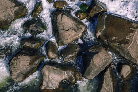 Cataract Gorge during the day in Launceston, Tasmania.の写真素材