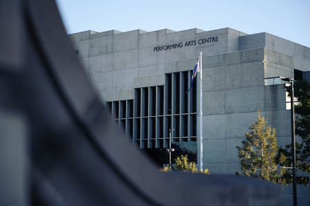 Brisbane, Australia - Sunday 19th August, 2018: View of the Performing Arts Centre building during the day on Sunday 19th August, 2018.のeditorial素材