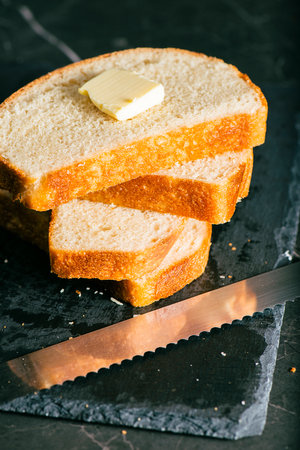 Pain de mie is a loaf of white bread with a thin, soft crust. It is mostly sold sliced and packaged....
