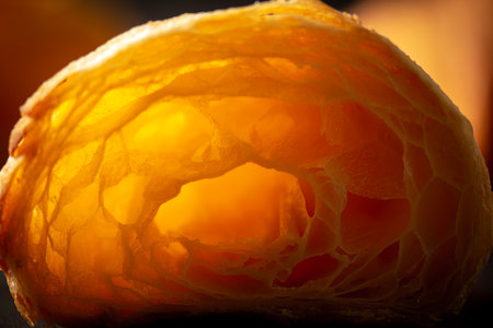 Detailed close-up of crispy, flaky, and delicious butter croissantsの写真素材